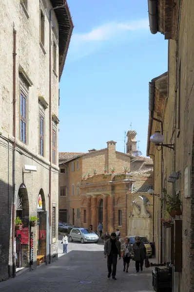 Olaszország Marche Urbino Belváros Óváros Európa — Stock Fotó