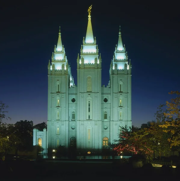 Usa Salt Lake City Temple Square Temple Lds Mormoner Jesu — Stockfoto