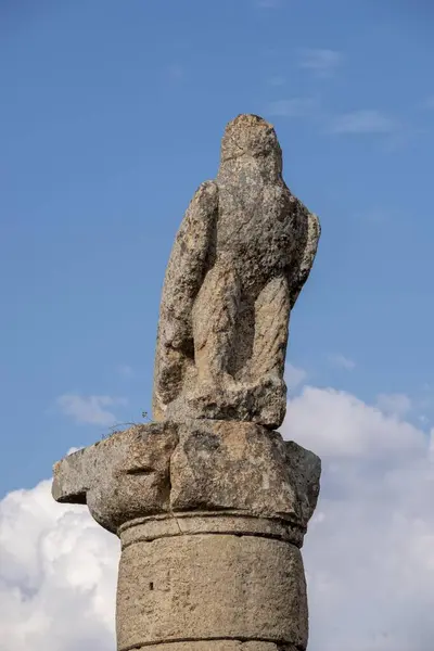 Estátua Águia Karakus Tumulus Túmulo Yaman Turquia Ásia — Fotografia de Stock