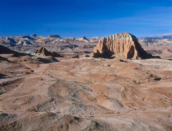 Lower South Desert Outlook Cathedral Valley Capitol Reef National Park — Stockfoto