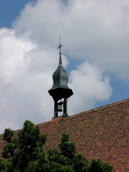 หอระฆ งขนาดเล ดโมลบรอนน บาเดน วอร มเบ เยอรม โรป — ภาพถ่ายสต็อก