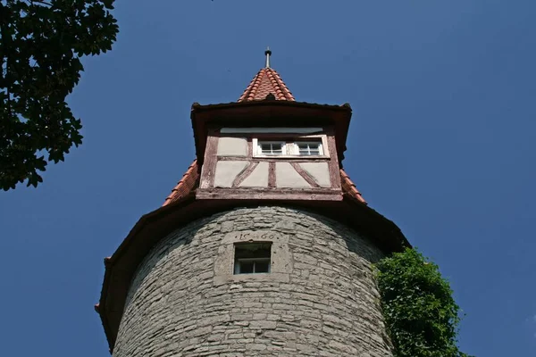 Fallmeister Tower 1566 Marktbreit Nederste Franken Bayern - Stock-foto