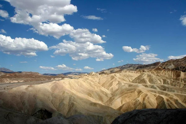 Lunar Táj Zabriskie Point Death Valley Nemzeti Park Kalifornia Usa — Stock Fotó