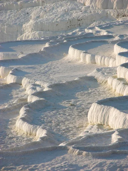Terrasses Calcaires Pamukkale Turquie Asie — Photo