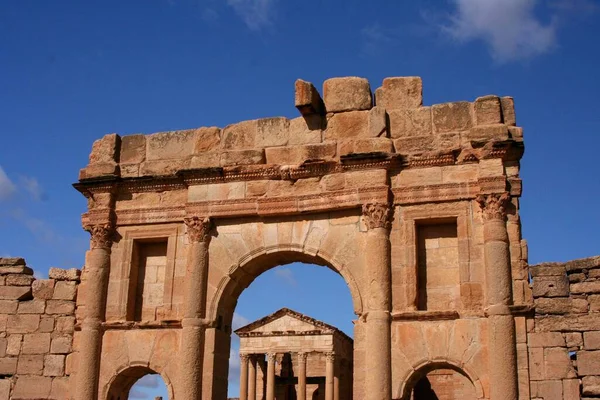 Roman Excavation Site Sbeitla Tunisia Africa — Stock Photo, Image