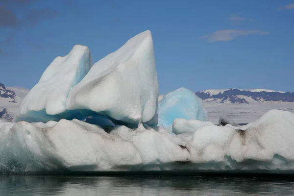 Λίμνη Του Παγετώνα Joekulsarlon Στην Ισλανδία — Φωτογραφία Αρχείου