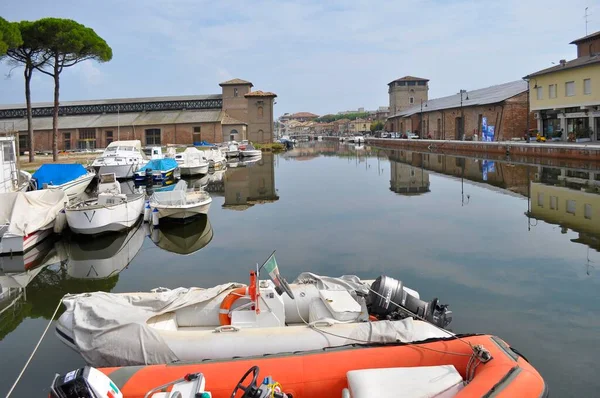 Emilia Romagna Italian Adriatic Sea Cervia Harbour City Centre — 图库照片