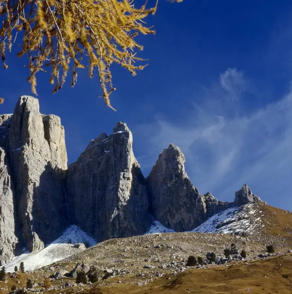 Sellatürme Dolomiten Südtirol Italien Europa — Stockfoto