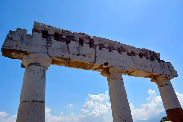 Italia Italia Pompei Kolonnen Gjenstår Skremmende Arkeologici Pompei Europa – stockfoto