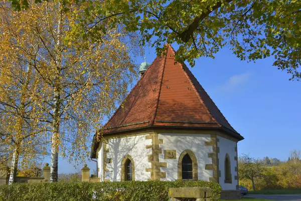 Baden Wrttemberg Gglingen Cappella Del Cimitero Autunno — Foto Stock