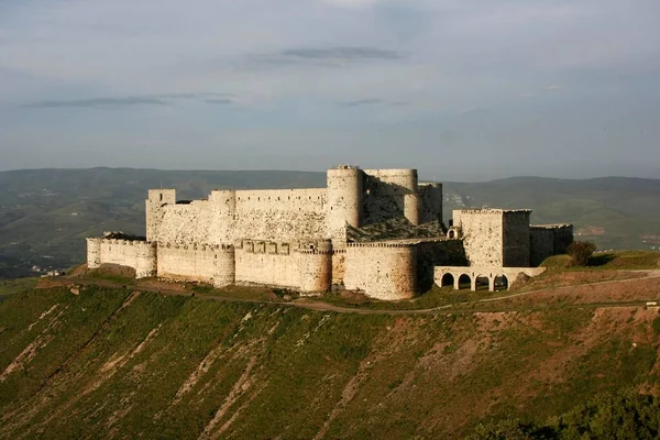Best Preserved Crusader Castle World Krak Des Chevaliers Syria Asia — Stock Photo, Image