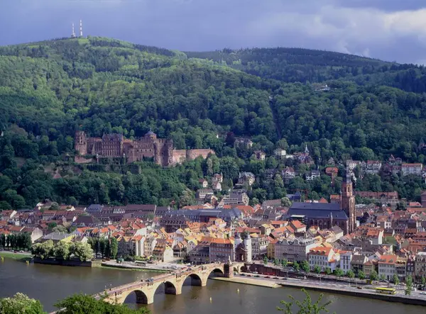 Neckar Bridge Heidelberg — Stock Photo, Image