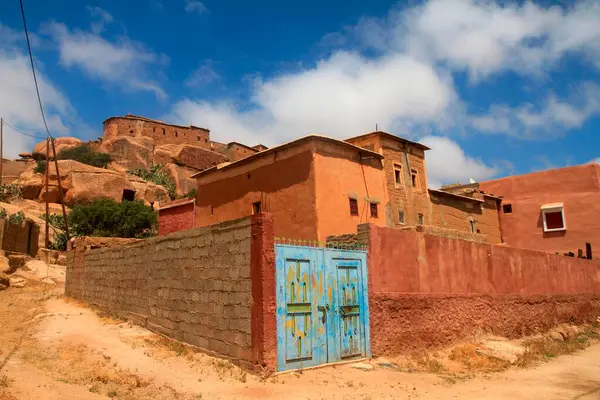 Lakóházak Hegyi Falu Tazka Antiatlas Marokkó — Stock Fotó