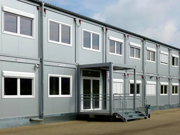 Duitsland Baden Wrttemberg Enzreis Mhlacker Container School Als Alternatieve Accommodatie — Stockfoto