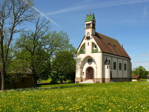 Witterschneekirche Lffingen 与朝圣者的教堂 在多诺埃辛根附近德国巴登 符腾堡黑森林 — 图库照片