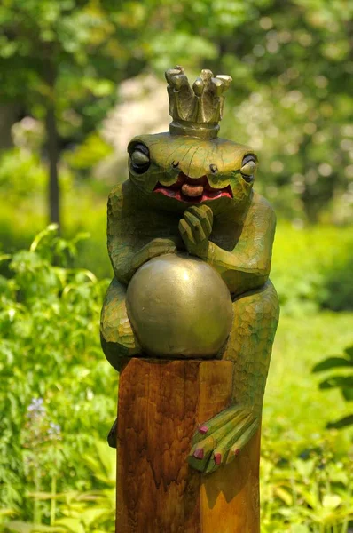 Flowering Baroque Ludwigsburg Frog King Wolfgang Drucksch Rose Garden Oberderdingen — Stock Photo, Image