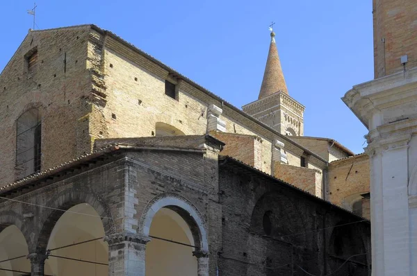 Italia Italië Marche Urbino Stadscentrum Oude Stad Smalle Steeg Europa — Stockfoto