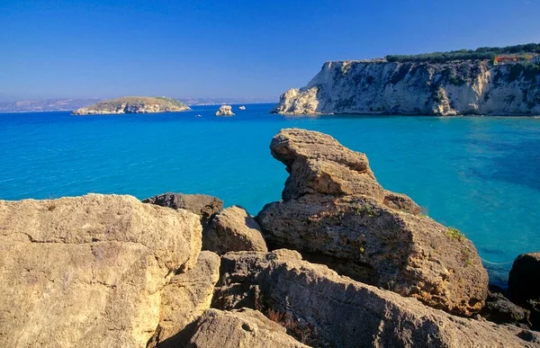 Coast Almirida Crete Greece Europe — Stock Photo, Image