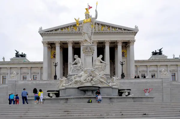 Oostenrijk Wenen Parlement Parlementsgebouw Aan Ringstrasse Wenen Europa — Stockfoto