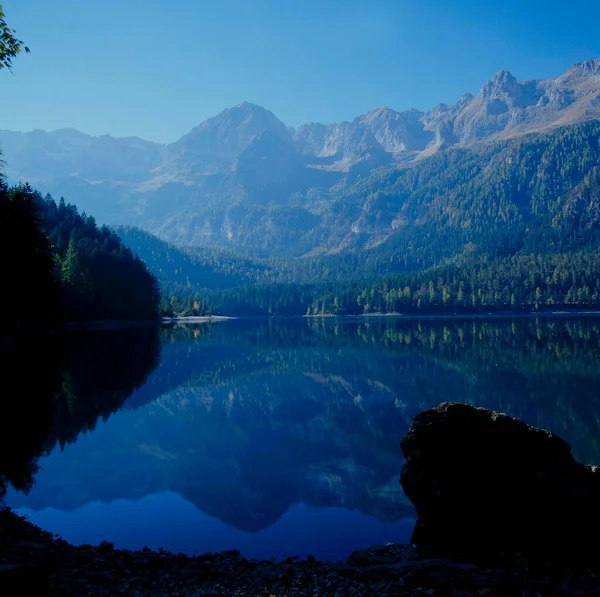 Lago Toval Parku Narodowym Brenta Włochy Trentino — Zdjęcie stockowe