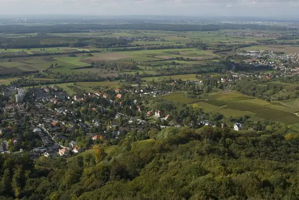 Uitzicht Vanaf Kasteel Auerbach Odenwald — Stockfoto