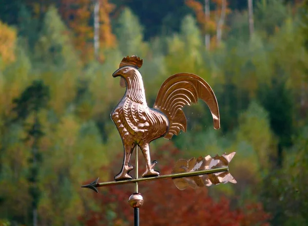 Weathercock Rooster Closeup View — Stock Photo, Image