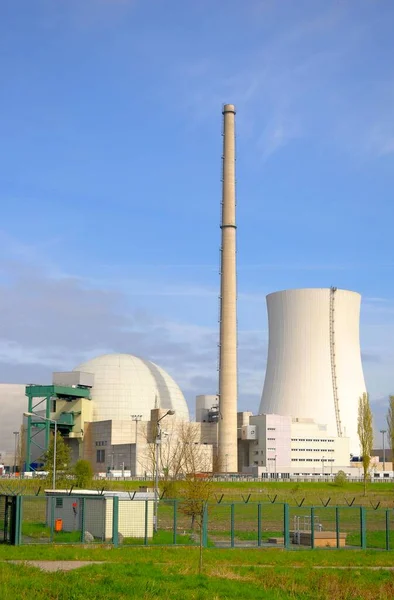 Kärnkraftverk Philipsburg Efter Stängning Kyltorn — Stockfoto