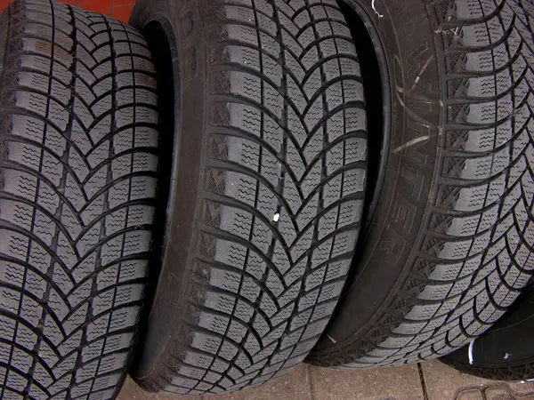 Neumáticos Del Coche Perfil Cerca — Foto de Stock