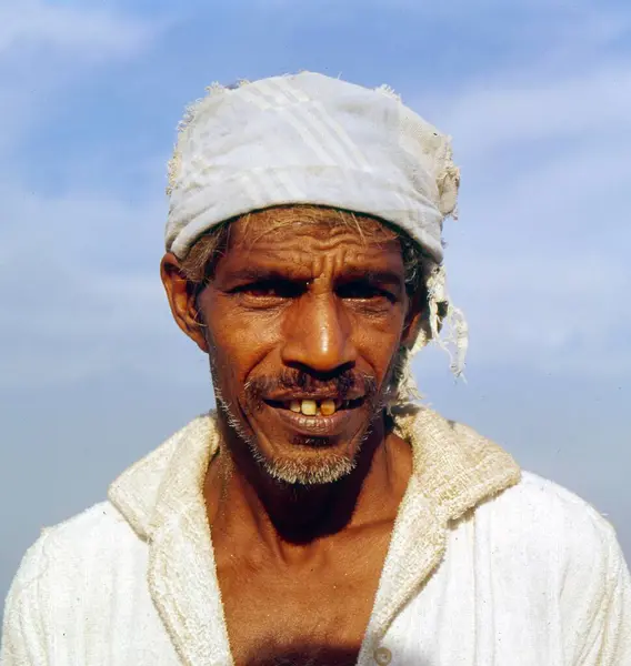 Old Man Afghanistan Mullah Portrait — Stock Photo, Image