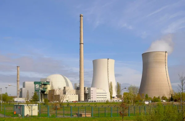 Nuclear Power Plant Philipsburg Cooling Tower Shutdown — Stock Photo, Image