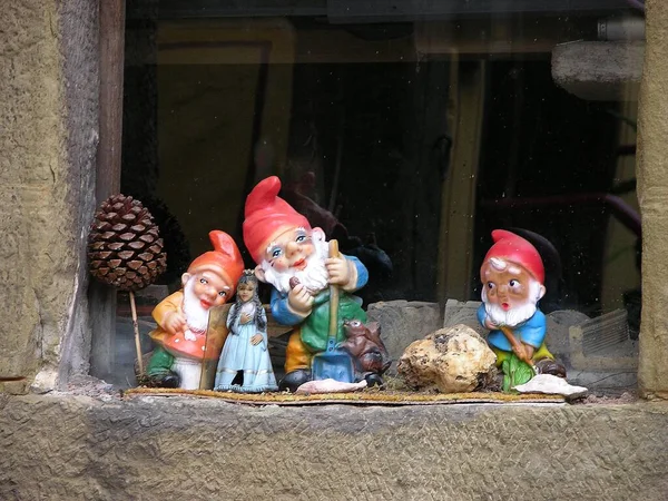 Garden Gnomes Group Close — Stock Photo, Image