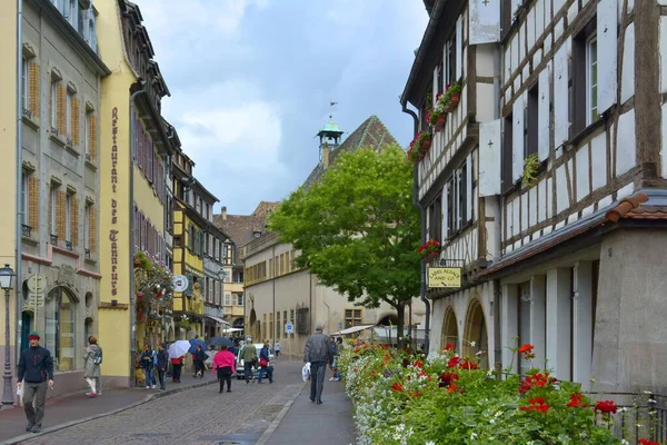 Fransa Alsace Colmar Şehir Merkezi Eski Şehir Avrupa — Stok fotoğraf