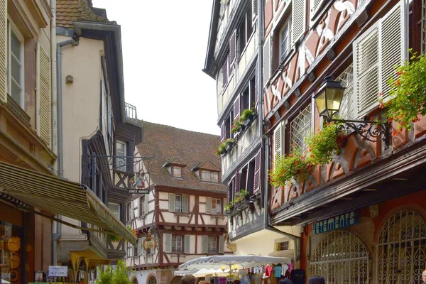 Франция Alsace Colmar Центр Города Старый Город Европа — стоковое фото