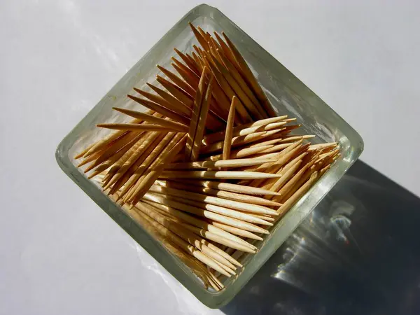 Toothpick Vista Cerca —  Fotos de Stock