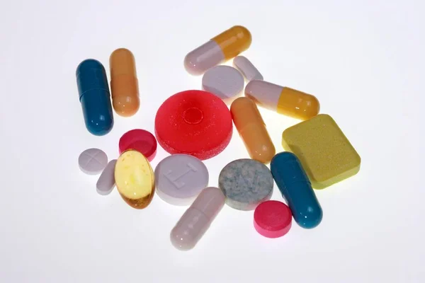 Pills Medication Drug Medicals Medicine Dragees Doping — Stock Photo, Image