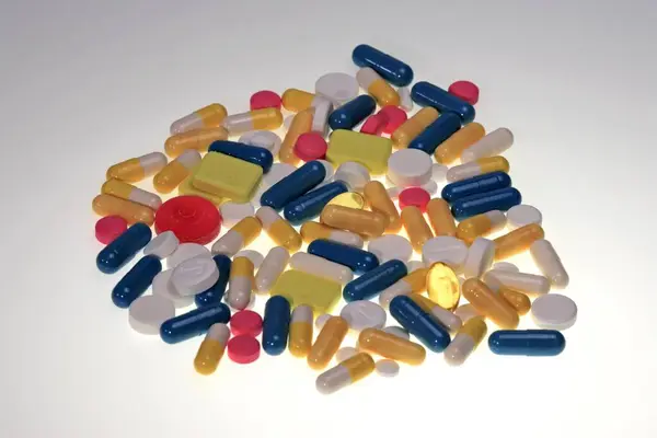 Piller Läkemedel Läkemedel Medicin Dragéer Dopning — Stockfoto