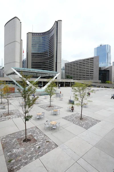 New City Hall Nathan Philips Square Toronto Província Ontário Canadá — Fotografia de Stock