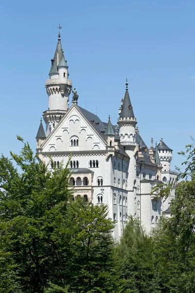 Zamek Neuschwanstein Hohenschwangau Allgu Bawaria Niemcy Europa — Zdjęcie stockowe