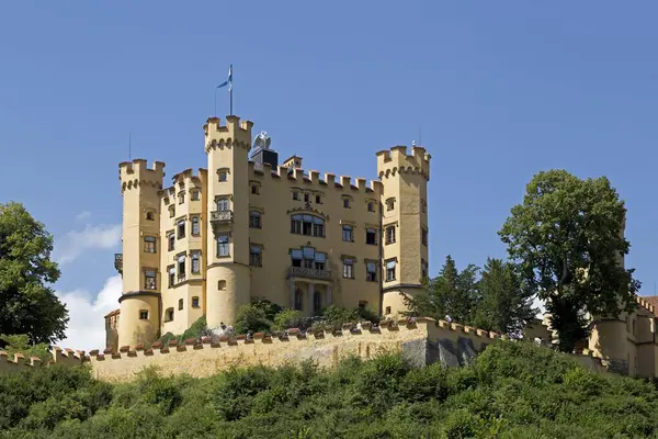 Castelo Hohenschwangau Hoheschwangau Allgaeu Baviera Alemanha Europa — Fotografia de Stock