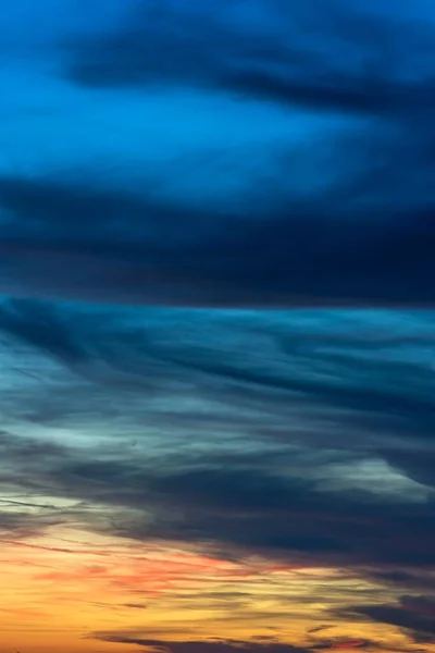Dramáticas Nubes Oscuras Cielo Nocturno Baviera Alemania Europa — Foto de Stock