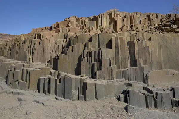 Basalt Columns Twyfelfontein Kunene Region Namibia Africa — Stock Photo, Image