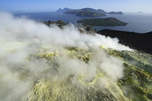 Gran Cratere Island Vulcano Lipari Islands Italy Europe — Stock Photo, Image