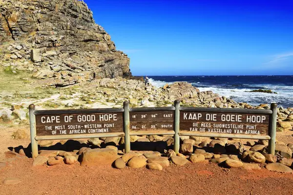 Information Sign Cape Good Hope Table Mountain National Park Cape — Stock Photo, Image