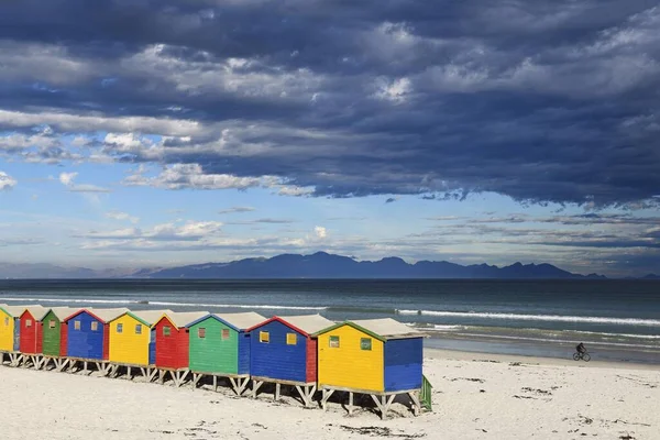 Colourful Beach Houses Muizenberg Cape Town Western Cape South Africa — Stock Photo, Image