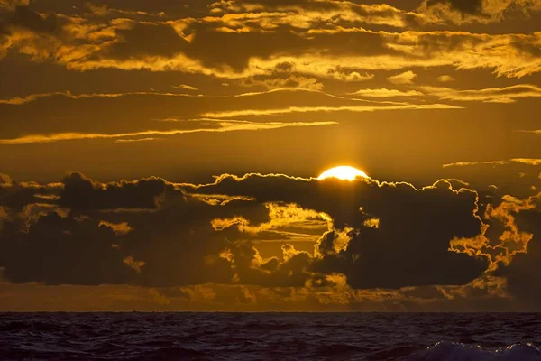 Sunset Clouds Baltic Sea Dar Mecklenburg Western Pomerania Germany Europe — Stock Photo, Image