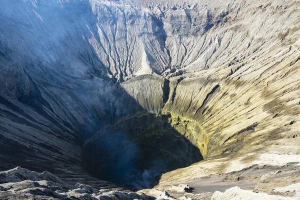 Crater Steam Volcano Gunung Bromo Gunung Semeru National Park Bromo — Stock Photo, Image