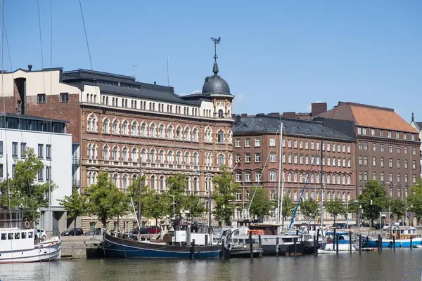 Båtar Norra Hamnen Helsingfors Finland Europa — Stockfoto