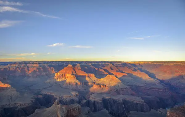 Akşam Işığında Büyük Kanyon Boğazı Gün Batımı Hopi Point Manzarası — Stok fotoğraf