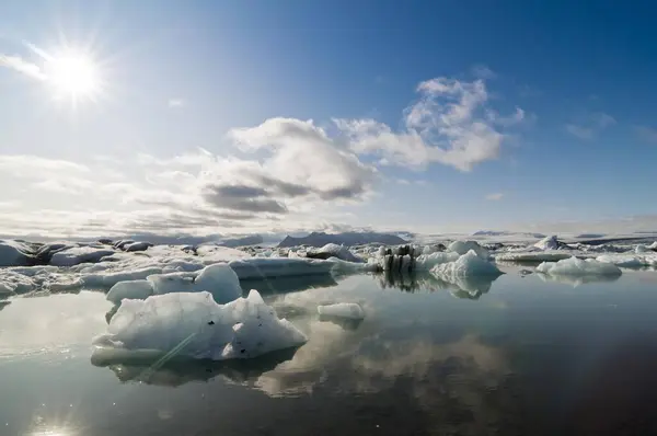 ジョエクルサロン 氷河ラグーン アイスランドの南西海岸 — ストック写真