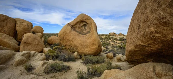 Rochas Esculpidas Formações Rochosas Formação Monzogranito Arch Rock Nature Trail — Fotografia de Stock